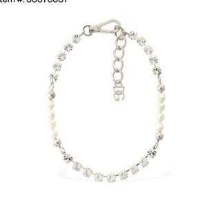 Dolce & Gabbana
Silver-tone Imitation Pearl and Crystal Chain Necklace